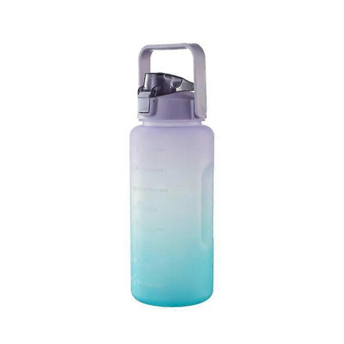 (D) Sports Bottle with Time Stamp 2000ml with Flap and Scale 2