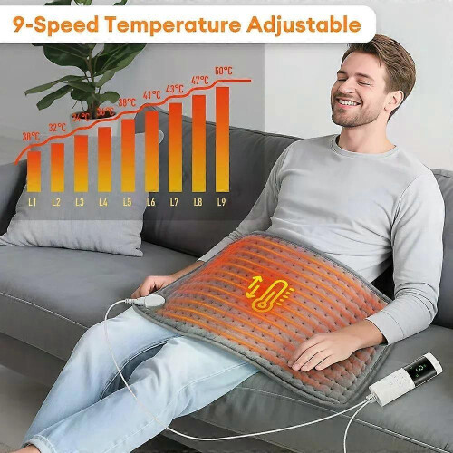 Electric Heating Pad for Back Neck Shoulder Washable Winter Warmer 1
