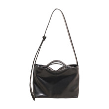 Elegante Unterarmtasche für Damen, PU-Leder,-Schwarz