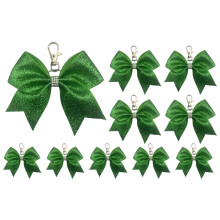 Lightweight Portable Bowknot Keyring Fabric Alloy Secure-Green