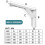 (F8inch) Stainless Steel Folding Triangle Bracket Wall Folding Partition 4