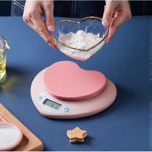 Heart Shape Rechargeable Baking Kitchen Scale 2