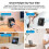 (3 Pieces, White) Sonoff Desk Enclosure Stand For Nspanel Nspanel Pro 4