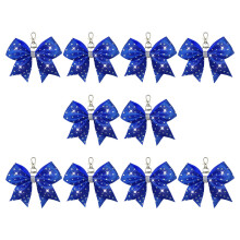 10Pcs Fashion Forward Rhinestones Accented Bowknot-Blue