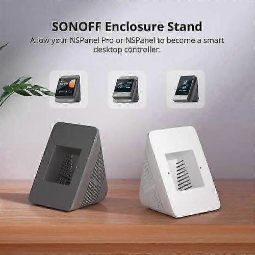 (2 Pieces, White) Sonoff Desk Enclosure Stand For Nspanel Nspanel Pro 2
