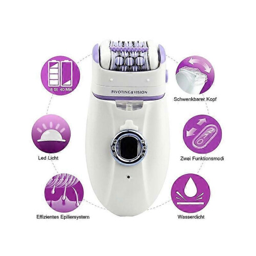 (red) 3in1 Women Epilator Electric Razor 1