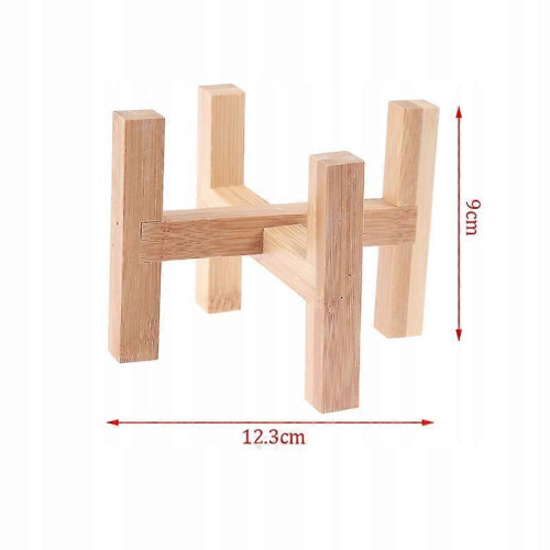 (B) Stand On Flower Pot Flowerpot Bonsai Stand 2