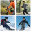 Chest Mount  Strap Backpack Clip Holder Wrist Strap Accessories Kit Multiple Action Camera Mounting Accessories 6