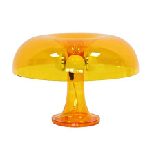 (Yellow) 2024 New Mushroom Lamp, Retro Vintage Table Lamp, Elegant Aesthetic Dimmable Night Light