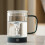 (Green) Automatic Stirring Rotating Glass Milk Tea Coffee Brewing Cup 4