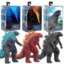 (3) 3 Types Movie Godzilla Vs. King Kong Moving Model Figure Toy Neca Movie Shm Monster Nuclear Energy Gifts
