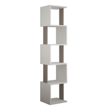 Corner shelf with 5 shelves, 35 cm wide - Piri