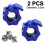 (Blue) 2pc Gym Barbell Clamps Quick Release Barbell Collar Clips For Training 1
