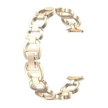(Champagne) Bracelet Style Stainless Steel Watch Band Strap Replacement Compatible For Fitbit Luxe/special Edition