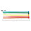 600 Pieces (100 Per Color) Small Colored Zipper Ties Clear Zip Ties 2