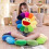 2025 New Rainbow Flower Pillow Plush Stuffed, Colorful Yellow, 40cm 3