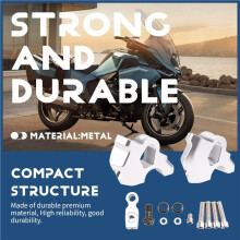 Motorcycle Handlebar Risers Clamp Height Adapter Fit for  R1300RT 2025-2026 Accessories Sliver