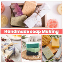 Soap Molds with Stainless Steel Wavy Slicer and Straight Slicer, Soap Loaf Bar Rectangular Silicone Soap Making Mold Kit