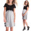 Maternity Dress for Various Body Type Featuring-black gray L 5