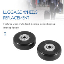 Accesorios de Equipaje Ruedas Maleta de AvióN Rodillos de Polea Rueda Silenciosa ReparacióN de Piezas Resistentes Al Desgaste 50X18Mm