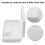 Capacity Simplicity Pencil Box Storage Box  Pen Pencil Case Compartment Storage Waterproof Pencil Case-White 2