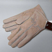 (beige) Women's Solid Color Leather Gloves Warm Winter Protection Outdoor Accessories
