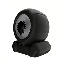 Support de Bureau Noir avec Microphone à Fluide Magnétique, Son Stéréo Ambiant et Fonction de Captation Audio pour Joueurs
