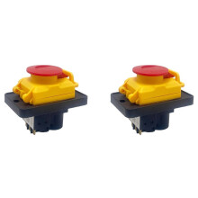 2X para Interruptores Pulsadores Magnéticos A Prueba de Agua de 6 Pines KJD18 400 V para Suministros Eléctricos de Máquinas Rectificadoras de