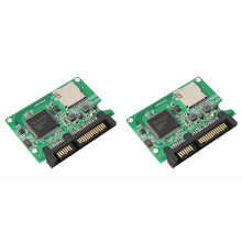 2X Adaptador TF para  para Notebook TF Micro- para Conversor de Disco Rígido  SSD