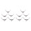 10x Metal Frames Snap Clasp Arch Pattern Coin Style Purse Silver 1