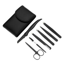 7-Delige Professionele Wenkbrauwtrimmerset, Make-Uptool voor Gezichtpincet, Wimperborstel, Wenkbrauwtrimmerset