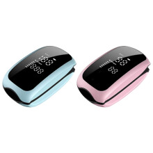 Moniteur de Saturation en Oxygène Du Sang SpO2 Rechargeable avec Mesure de la Fréquence Cardiaque et Affichage Numérique à LED, 2 Pièces