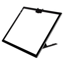 Bloc Lumineux A3 Rechargeable pour Peinture Diamant, Caisson Lumineux de Traçage avec Support et Clip, 3 Couleurs à Intensité Variable en Continu