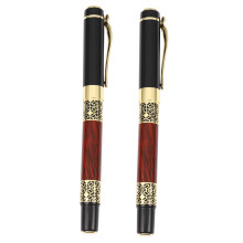 2X Chinese Classical Roller  Pen Elegant Golden Metal Ballpoint Pen for Office Business Signature School Student