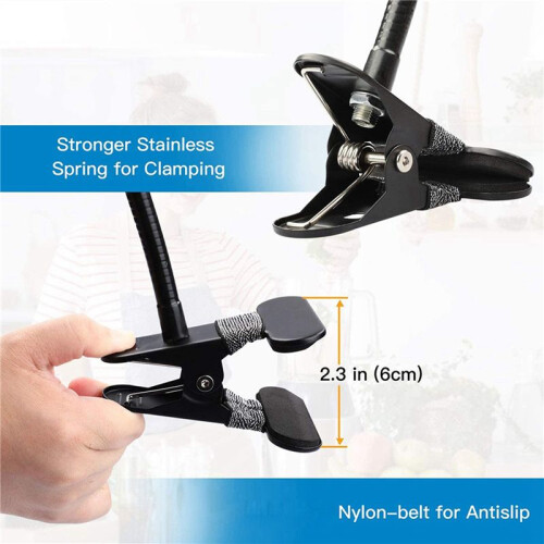 4X Suporte para Webcam Suporte de Pescoço de Ganso com Grampo Flexível de Montagem em Mesa de 25 Polegadas para  Webcam C930E, C930, C920, 2