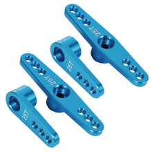 2X 25T Aluminium RC Servo Bras Klaxon pour Futaba Savox Xcore HL HSP HD Power RC Outils, Bleu