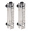 2X Black Adjustable Knob 0.1-1 GPM Panel Type Water Flow Meter LZM-15 1