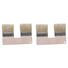 Double Paint Brush,3In DoubleHead Painting Brush,Bristle Art Flat Texture Brush,Art Wall Painting Double Paint Brush 2PC