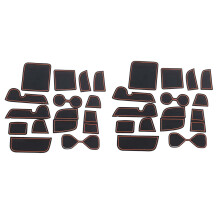 30Pcs Gate Slot Pad for HRV HR-V Vezel 2021 2022 Accessories Interior Non-Slip Anti Dust Cup Holder Inserts