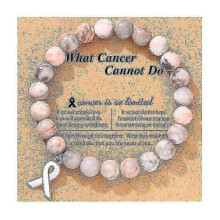(B) Cancer Awareness Bracelet Natural Stone Beaded Bracelets Inspirational Gifts For Women Girls Best Friend Sister Jewelryp2025042500721
