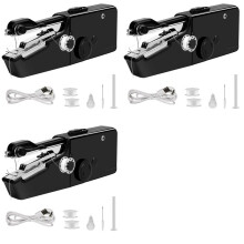 3X Jeu de Machine à Coudre Électrique Portative USB,  Machine à Coudre à Réparation Rapide Sans Fil pour Cuir de Rideau en Denim
