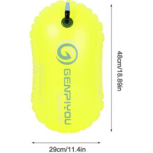 Swim Buoy Waterproof Inflatable Dry Bag, Safety Float Highly Visible Buoy, Light And Visible Swim Bubble Safe Swim Training And Open Water Swimming, P