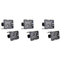 6Pcs Car Side Led Lighting Sign Projection Lamp Rearview Mirror Lighting Welcome Light for Focus St