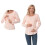 Comfortable Stretch Cotton Blend Maternity Shirt-Green L 4