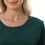 Comfortable Stretch Cotton Blend Maternity Shirt-Green L 5