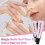 (Solid Patch Adhesive) Lulou Magic Solid Nail Glue Kit 3-in-1 Nail Art Kits For Nail Tip Press On Nails 4