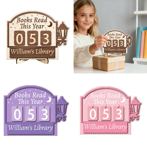 Wooden Reading Trackers Reading Aid for Clear Visual-Purple 2