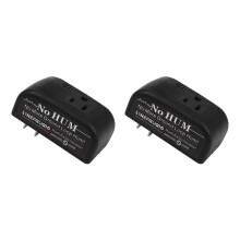 2X Lynepauaio Ac Ground Circuit Buzz Eliminatorbuzz Eliminator Ground Circuit Eliminator to Eliminate Buzz Sound(US Plug)