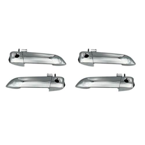 2X Car Front Door Outer Handle Chrome Left&Right for  Hiace Van 2005-2018 Commtuer Quantum