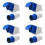 4X 16 Amp 3 Pin Embedded Connection Waterproof Plug Socket 1